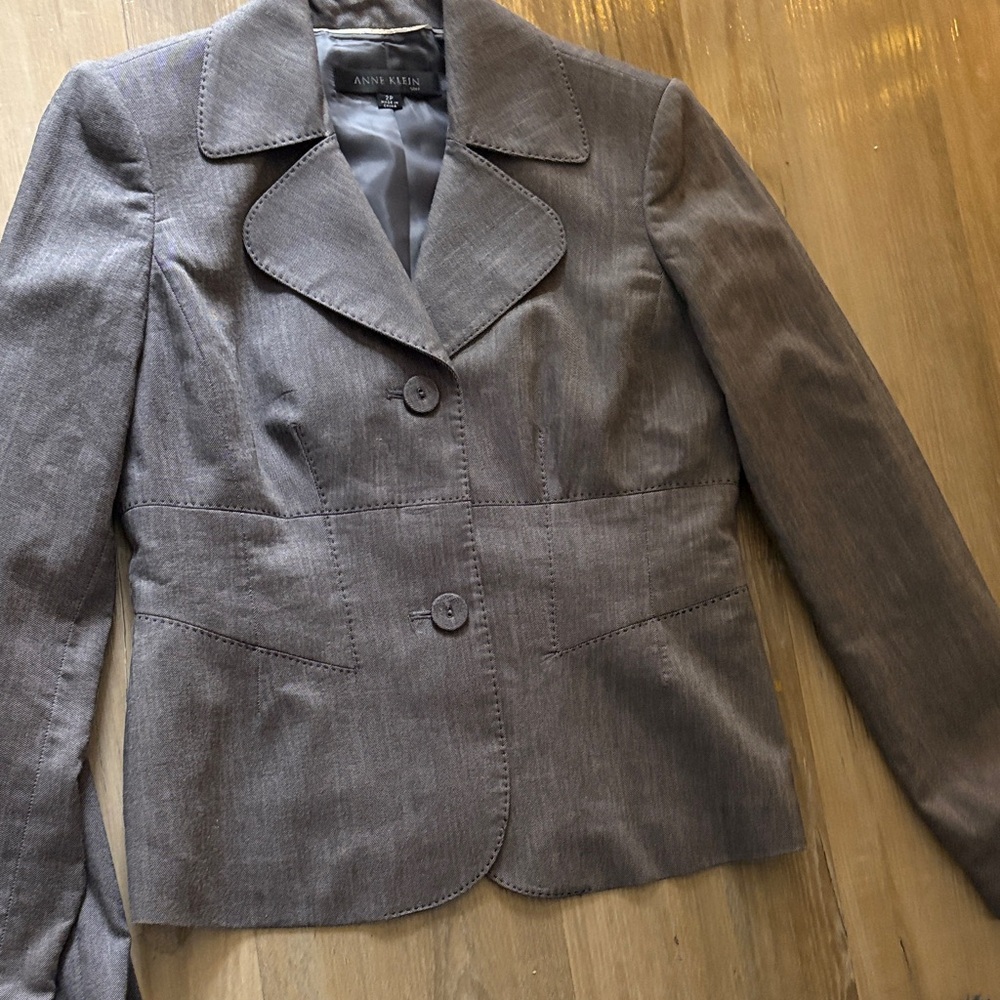 Anne Klein Charcoal Women's Suit Jacket